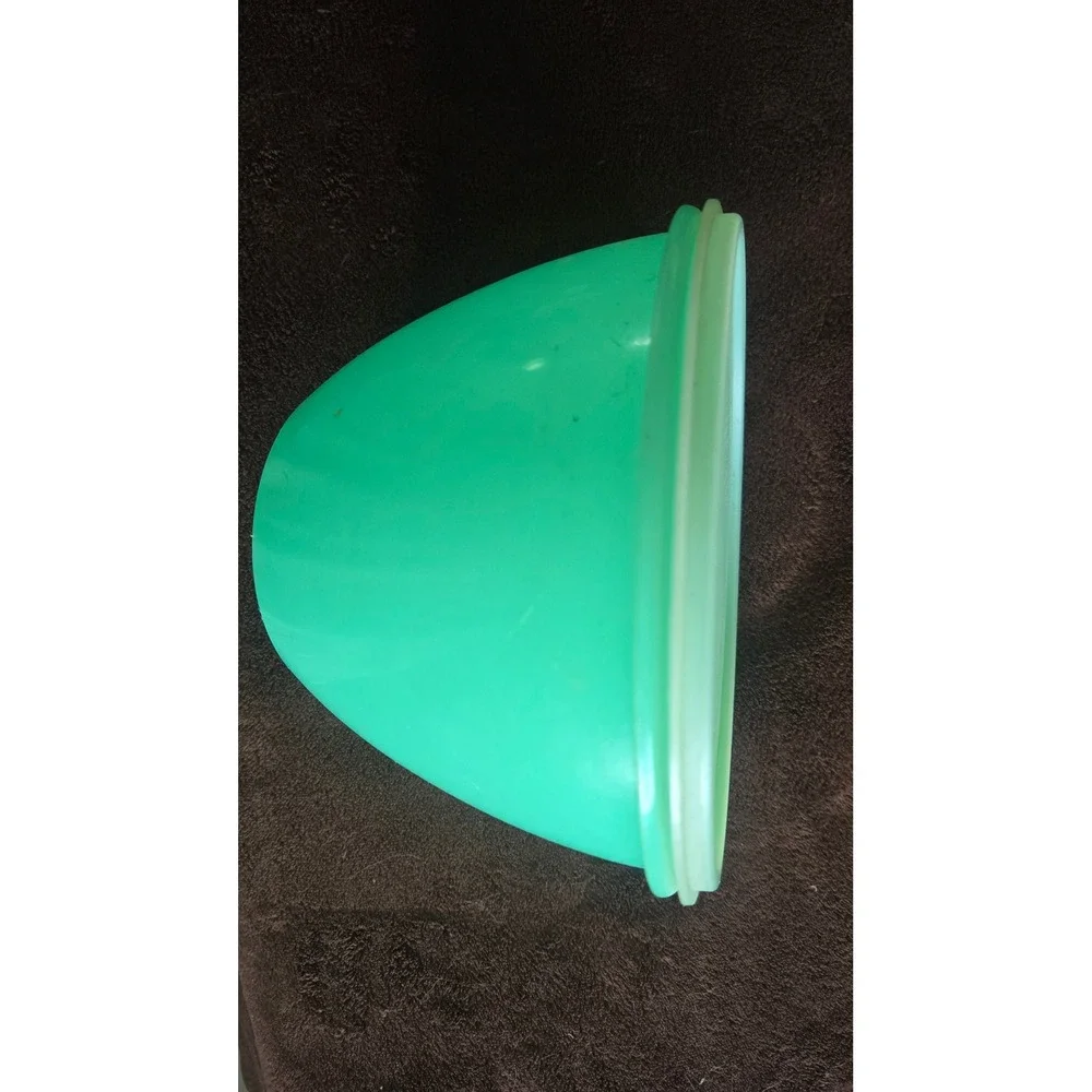 Vintage Tupperware Crisp-It Lettuce Keeper Green Jadeite 3 Piece Set 670-4